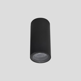 LEDS-C4 Eko buiten plafondlamp, zwart, Ø 6 cm, aluminium