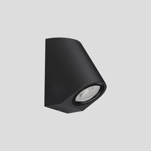 LEDS-C4 Eko Schuine buitenwandlamp, zwart, breedte 7 cm