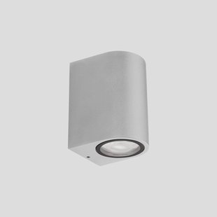 LEDS-C4 LED buiten wandlamp Eko Single, wit, breedte 7 cm, aluminium
