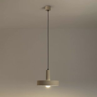 LEDS-C4 Keops 1 hanglamp, bruin mat, Ø 28 cm, aluminium