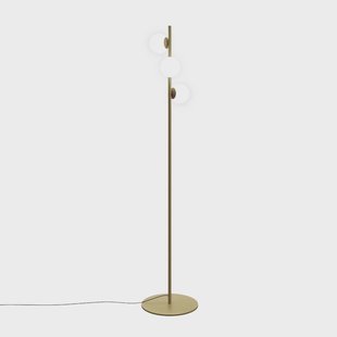 LEDS-C4 LED vloerlamp Perlina, hoogte 170 cm, goudkleurig