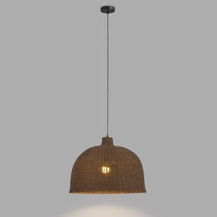 Forlight Cortic hanglamp, Ø 60 cm, donkerbruin, rotan