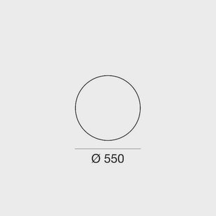 Linea Light LED vloerlamp Oh!, Ø 55 cm, E27, polycarbonaat, wit