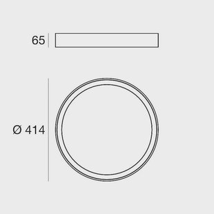 Linea Light LED plafondlamp Tara R, Ø 41,4 cm, zwart, aluminium, 3.000 K