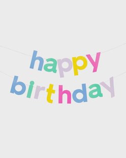 HEMA Slinger happy birthday (multicolor)