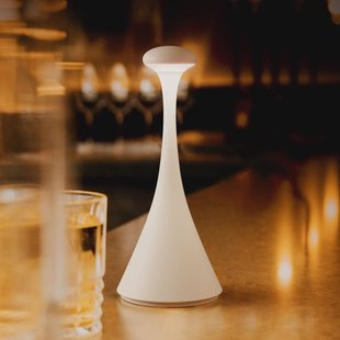 Sigor LED oplaadbare tafellamp Nudrop mini, sneeuwwit, IP54, dimbaar