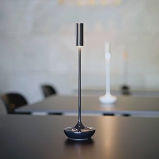 Sigor Nucandle LED oplaadbare tafellamp, zwart, IP54, dimbaar