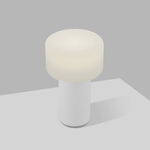 HELL Tiny-B LED tafellamp, wit, hoogte 13 cm, IP54, USB