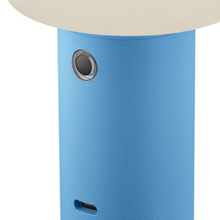 HELL LED tafellamp Tiny-B, pastelblauw, hoogte 13 cm, IP54