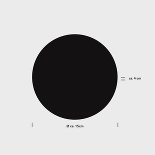 HELL Sun-B LED wandlamp, zwart, Ø 15 cm, IP54, dimmer