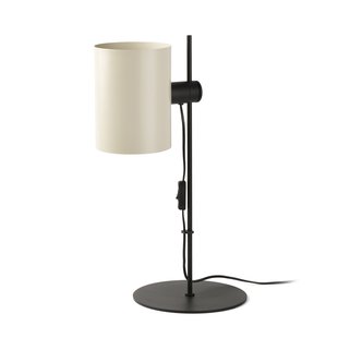 Faro Guadalupe - tafellamp - 24 x 22,5 x 55 cm - zwart en beige