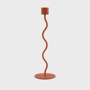Cooee Design Curved kandelaar 26 cm Brick red