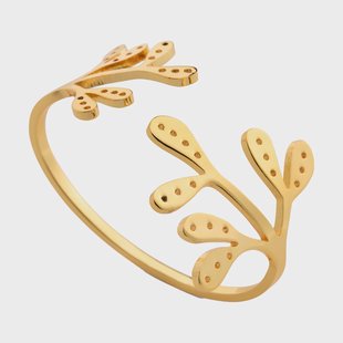 Cooee Design Mistletoe servetring 2-pack Brass