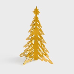 Cooee Design Pinetree decoratieboom 15 cm Brass