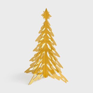 Cooee Design Pinetree decoratieboom 20 cm Brass