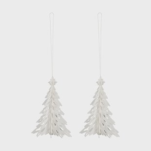 Cooee Design Paper Pinetree decoratiehanger 2-pack Natural