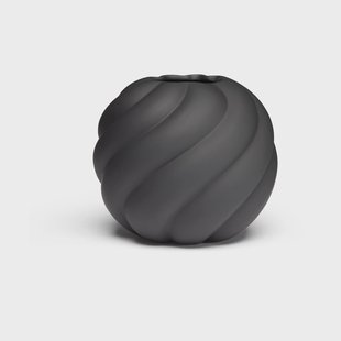 Cooee Design Twist ball vaas 12 cm Black
