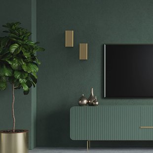 Nowodvorski Lighting Wandlamp Bergen, goudkleurig, metaal, 23 cm hoog, GU10