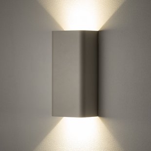 Nowodvorski Lighting Wandlamp Bergen, donkergrijs, metaal, 23 cm hoog, GU10