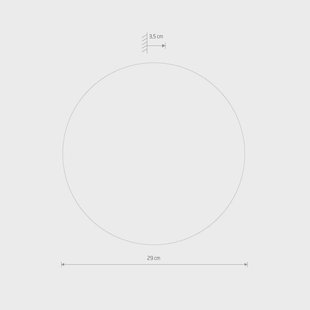 Nowodvorski Lighting LED-spiegel Ring M, Ø 29 cm, glas, warmwit