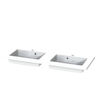 Wastafel Tiger S-line Quadro 120 cm Glanzend Wit