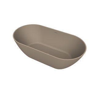 Vrijstaand Ligbad Arcqua Cusco 175x85x55 cm Mat Truffel