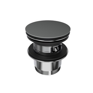 Pop-up Waste Bad Arcqua 1 1/2 Met Overloop Mat Grijs