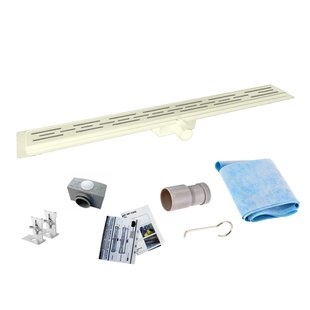 Douchegoot Flens BWS Met Uitneembaar Sifon 90 cm Mat Beige OP=OP