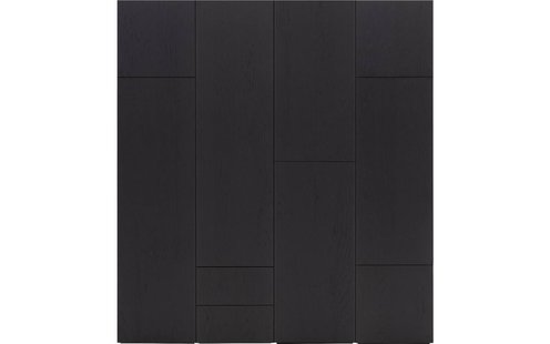 Goossens Kast Systeem Malaga Online, Opstelling compleet 4 elementen 200 cm b start met module 2 inclusief ladeblok en extra legplank