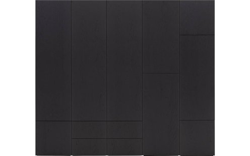 Goossens Kast Systeem Malaga Online, Opstelling compleet 5 elementen 250 cm b start met module 3 inclusief ladeblok en extra legplank