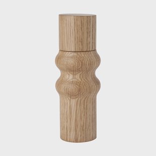Broste Copenhagen Edgar zout- en pepermolen 20 cm Geoliede eikenhout-Natural