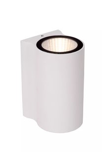 Lucide Akra - buiten wandverlichting - 5,5 x 6,5 x 10 cm -  6W LED incl. - IP54 - wit
