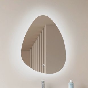 Lucande LED-spiegel Celestiel, druppelvormig, CCT, 60 cm