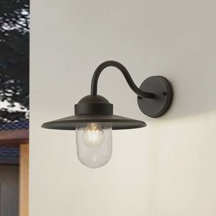 Lindby buitenwandlamp Bilma, roestkleurig, glas, 29 cm