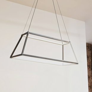 Lucande LED hanglamp Mensola, zwart, aluminium, 75 cm