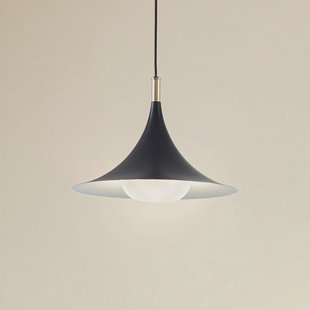 Lindby hanglamp Jarl, zwart, metaal, Ø 35 cm, G9