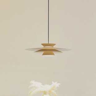 Lucande LED hanglamp Livie, beige, aluminium, Ø 50 cm