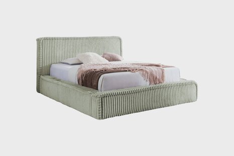 Bedframe Mirras in brede ribstof 180 x 200 cm | NADUVI Collection