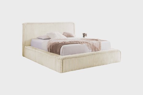 Bedframe Mirras in brede ribstof 180 x 200 cm | NADUVI Collection