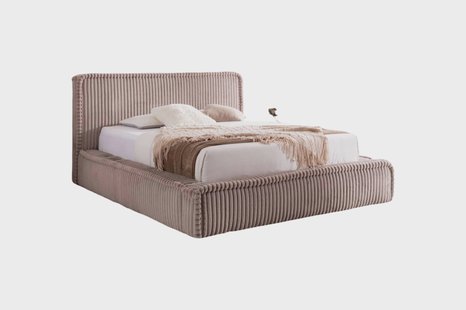 Bedframe Mirras in brede ribstof 180 x 200 cm | NADUVI Collection