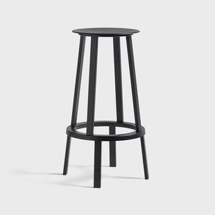 HAY Revolver barkruk Black, high