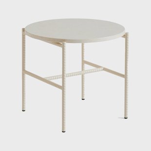 HAY Rebar bijzettafel Ø45 cm Beige marble-alabaster