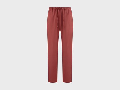 Yumeko Pyjamabroek heren flanel red velvet M 100% biologisch katoen, flanel (licht geborsteld)