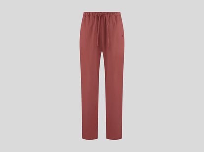 Yumeko Pyjamabroek heren flanel red velvet L 100% biologisch katoen, flanel (licht geborsteld)