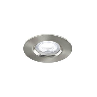 Nordlux Smart Don - inbouwspot - slimme verlichting - Ø 85 mm, Ø 72 mm inbouwmaat - 4,7W LED incl. - IP65 - geborsteld nikkel