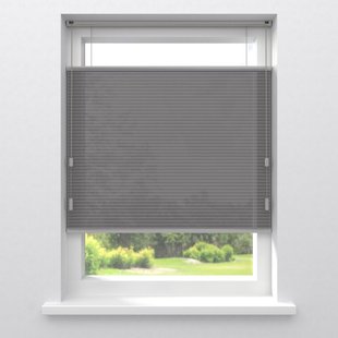 Dubbel Pliss&eacute;gordijn Vera Wit Lichtdoorlatend