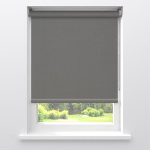 Rolgordijn Bamboe Zwart 80x220 cm