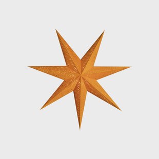 Sterntaler fluwelen papieren ster, Ø 75 cm oranje