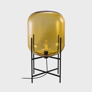 pulpo vloerlamp Oda Medium, amber/zwart, hoogte 85 cm