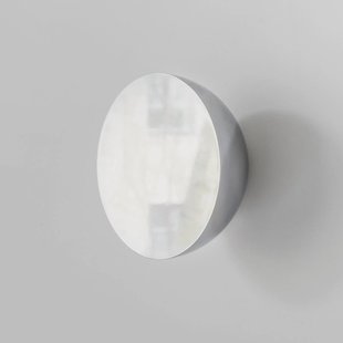 New Works Wandspiegel Aura Small, Ø 10 cm, roestvrij staal